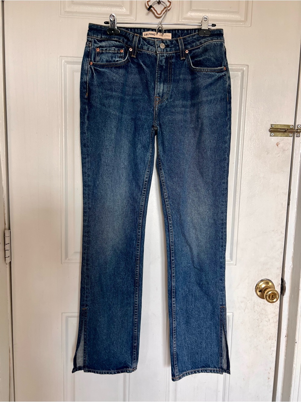 GRLFRND | Blue Straight-Leg Denim Jeans